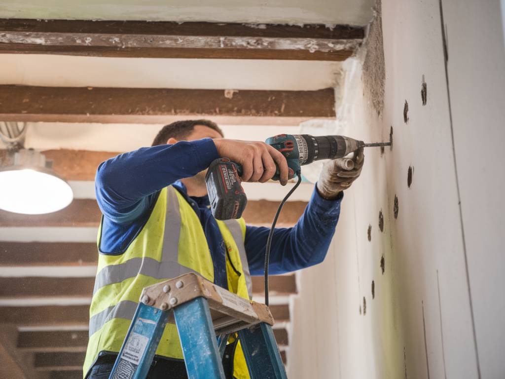 poncer un mur en plâtre : techniques et outils adaptés