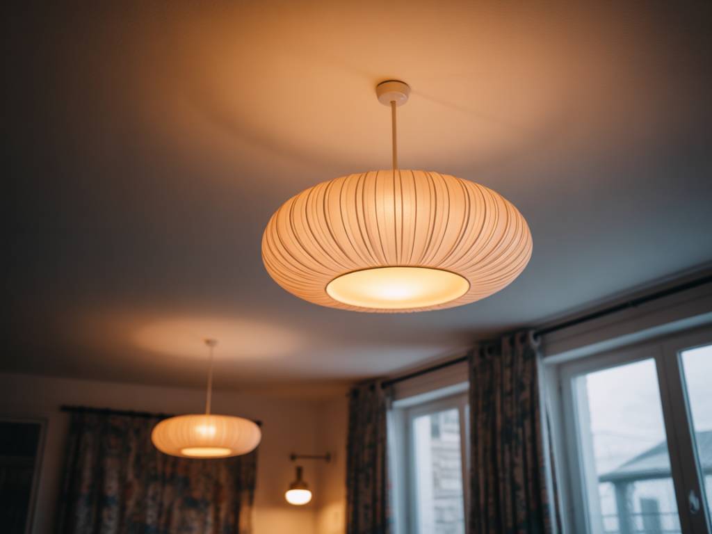 Comment fixer une suspension luminaire salon sur plafond béton ou placo Comment fixer une suspension luminaire salon sur plafond béton ou placo